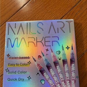 Nail Art Marker Set with Holographic Packaging